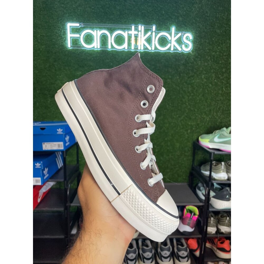 Converse Chuck Taylor Platform HI Women Size 8 Shoes Brown White Classic 171209C